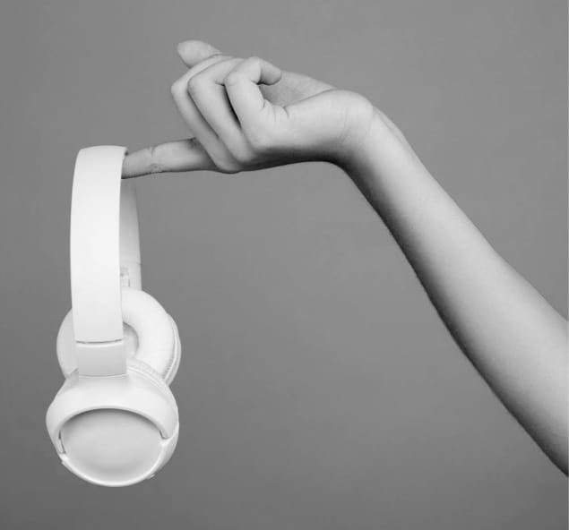 XX59 Headphones — in use
