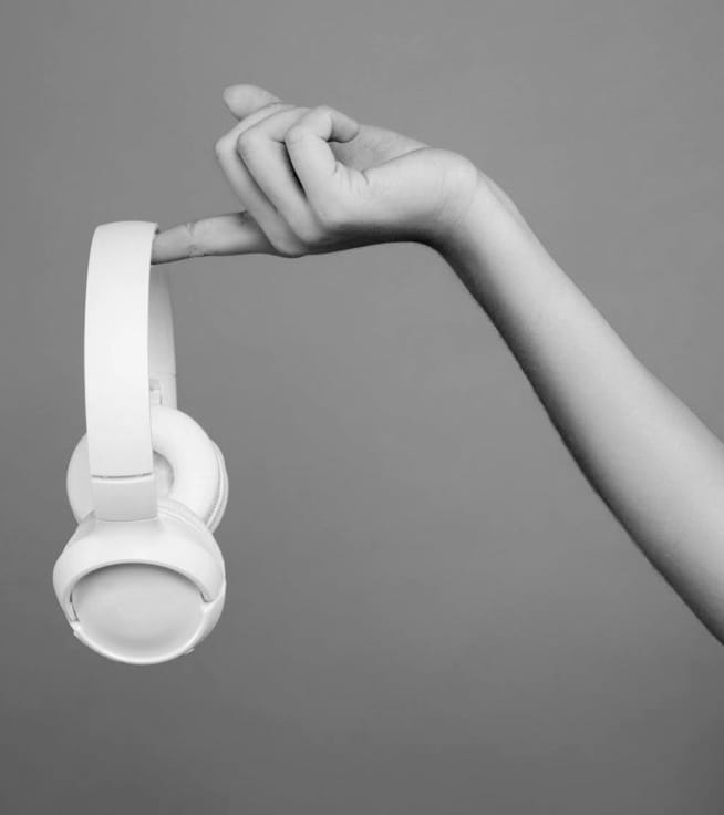XX59 Headphones — in use